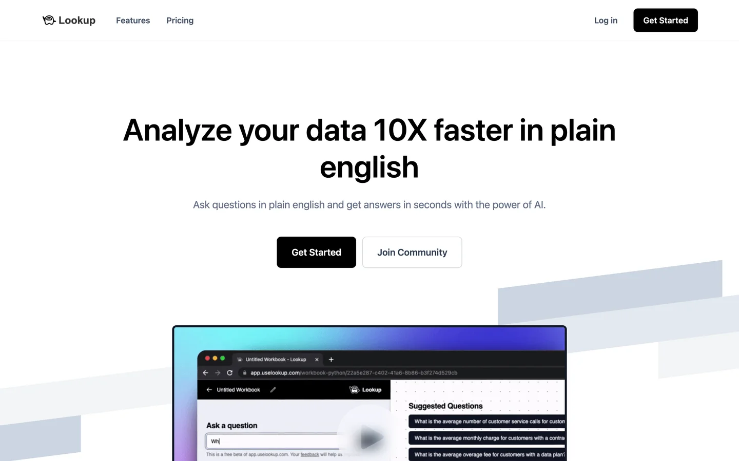 Analyze your data in seconds with AI