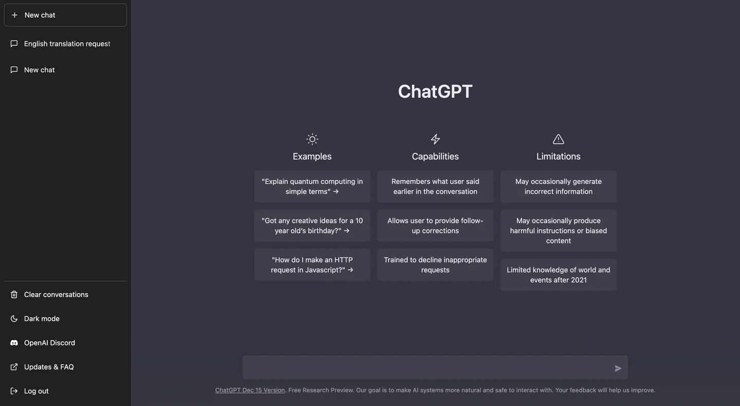 ChatGPT alternative