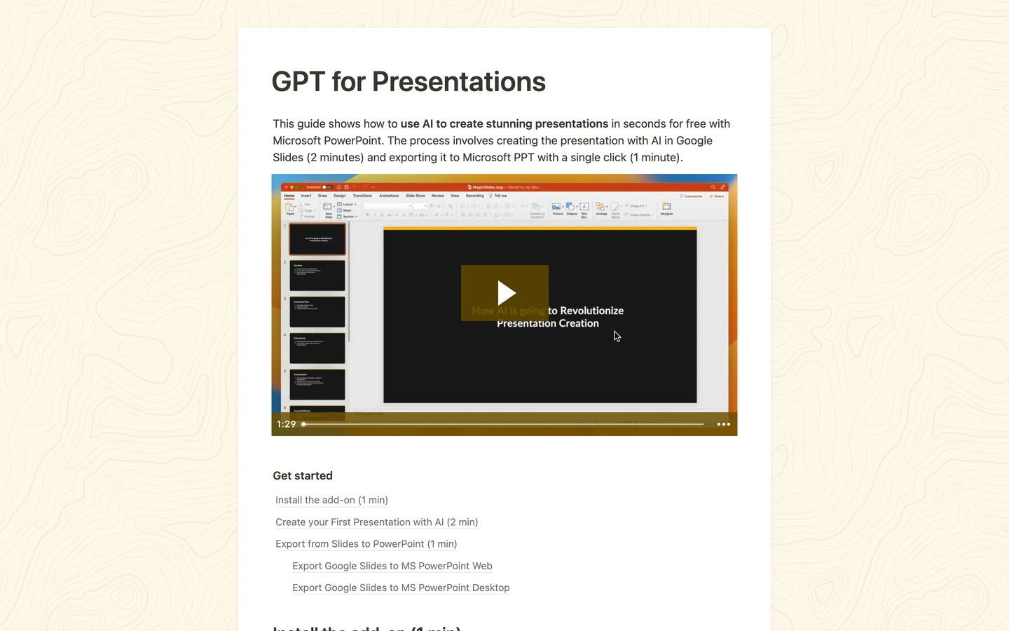 GPT for Presentations - Create Presentation With AI in seconds