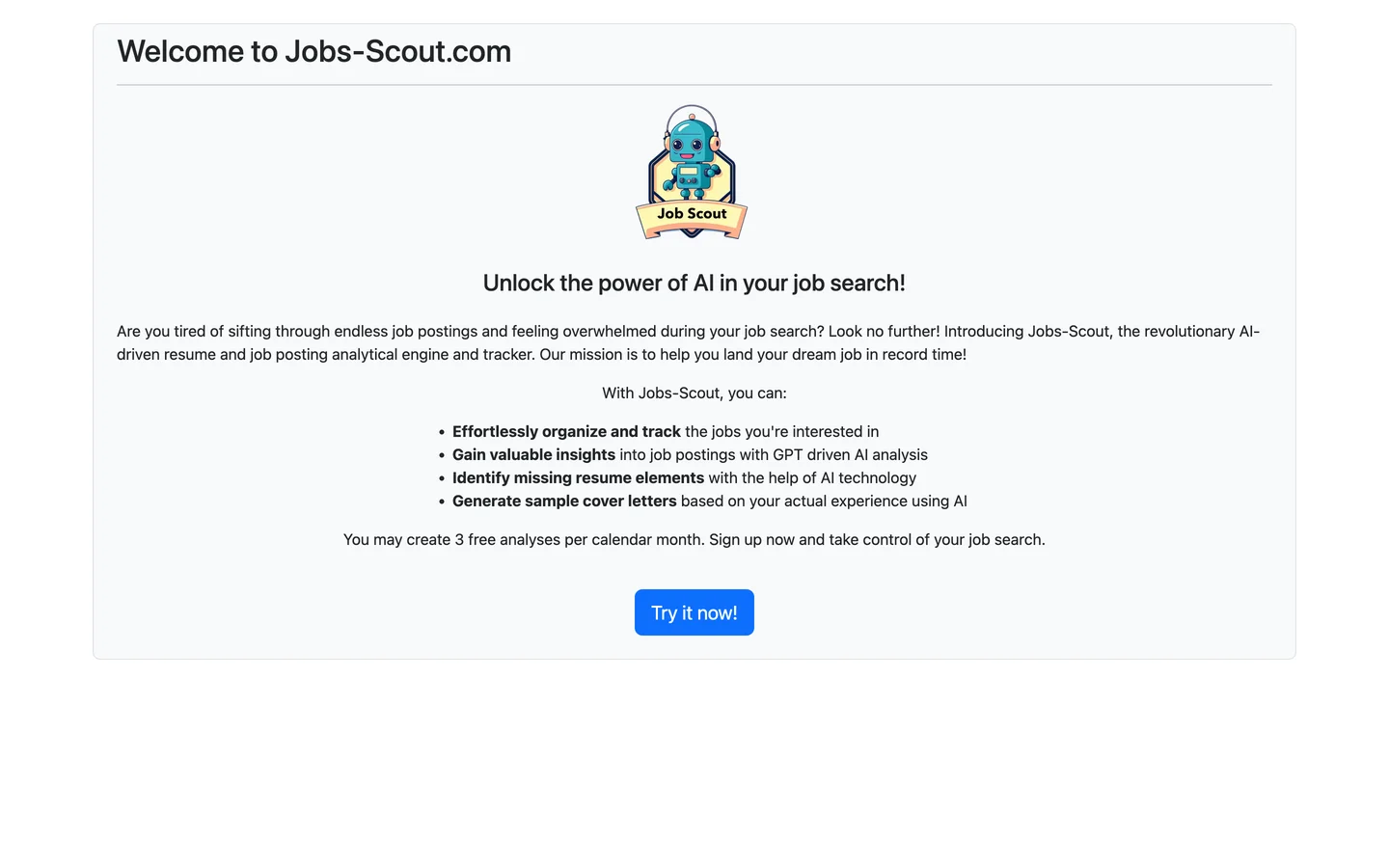 Jobs-Scout - Beta