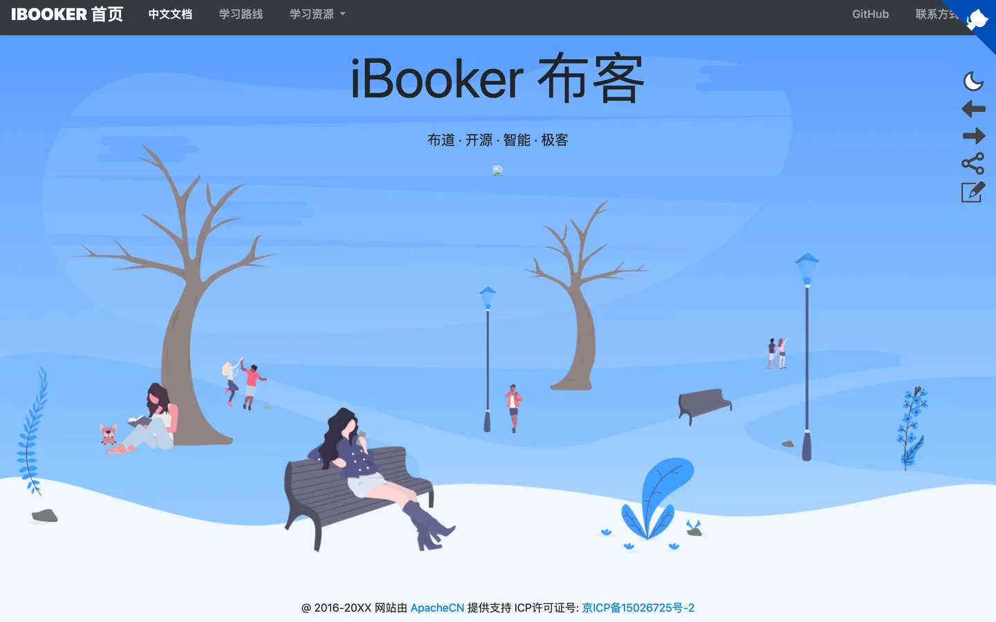 "iBooker - 可能是东半球最大的 AI 社区 | 欢迎大家贡献项目 -- ApacheCN 提供支持"