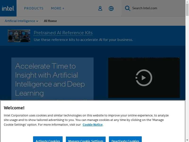 Intel® Artificial Intelligence and Deep Learning Solutions