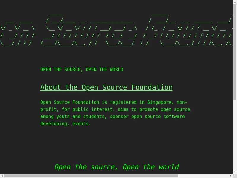 Open Source Foundation