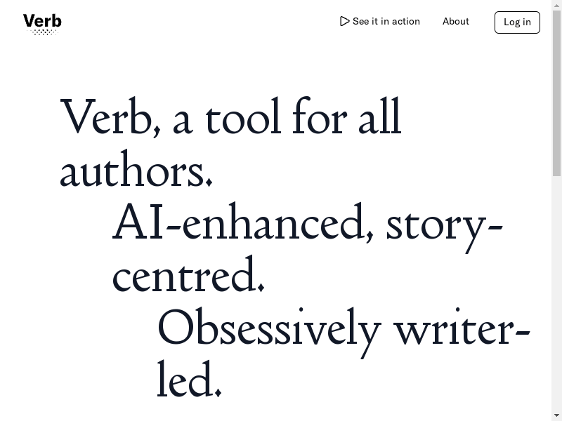 Verb - A new kind of writing partner :: Verb