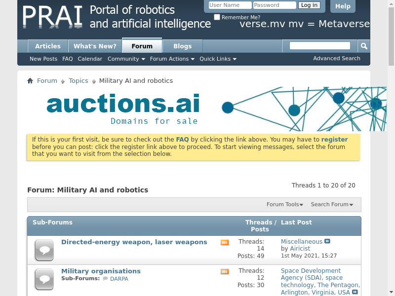 Military AI and robotics