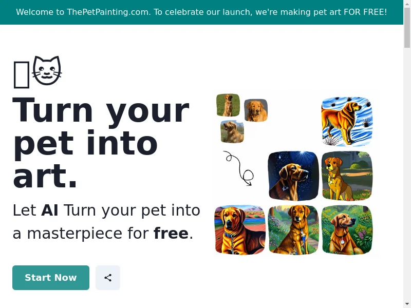The Pet Painting - AI Pet Art