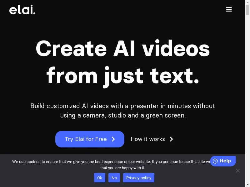 Elai.io - your go-to automated AI video generation platform