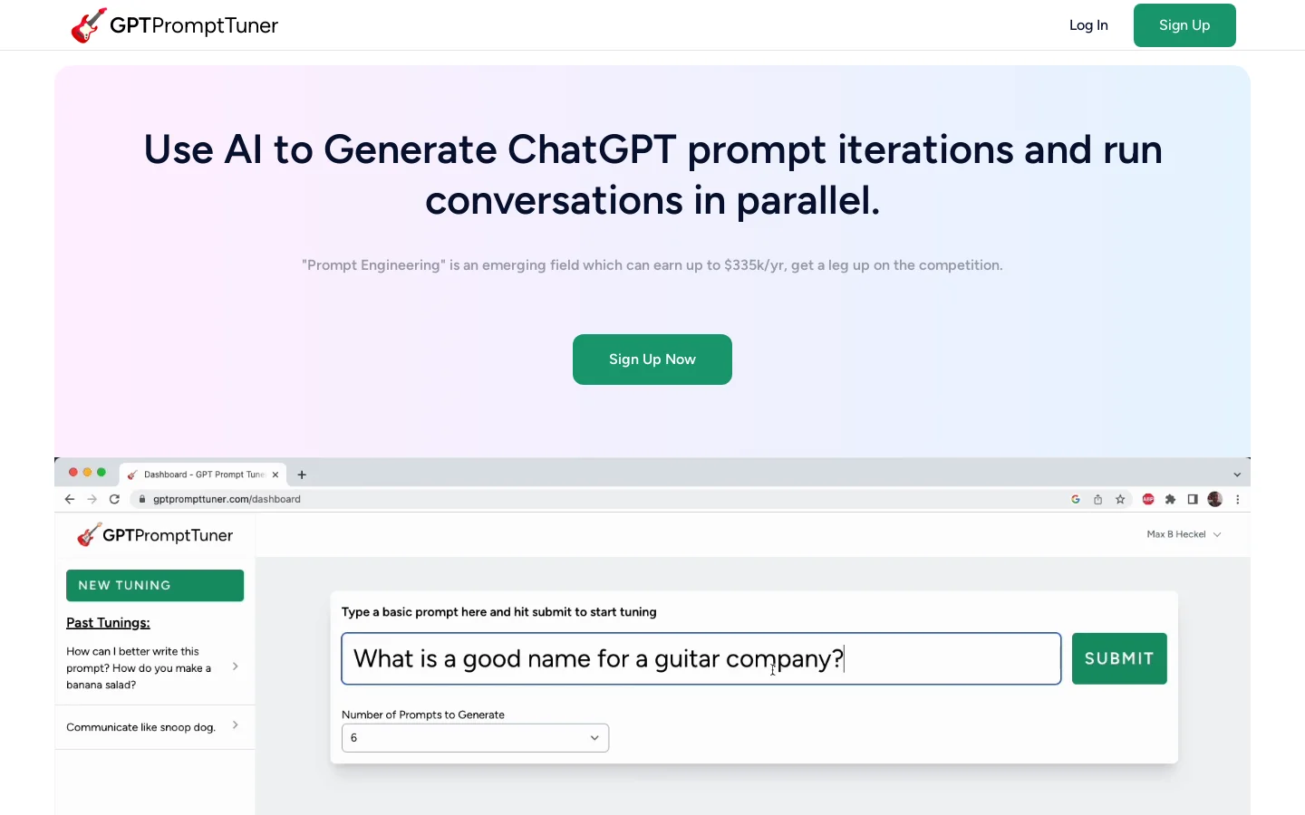 GPT Prompt TunerUse AI to improve ChatGPT prompts